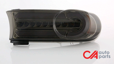 Smoked Lens Amber Corner LED DRL Sequential Turn Signal Bumper Lights<br>07-14 Toyota FJ Cruiser
