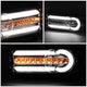 07-14 Toyota FJ Cruiser Bumper Lights - 3D LED DRL+Sequential Turn Signal - Smoked Lens - Clear Corner - Pair - BL-LB-FJC07-SM-CL1 - 3