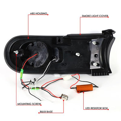 07-14 Toyota FJ Cruiser Bumper Lights - 3D LED DRL+Sequential Turn Signal - Smoked Lens - Clear Corner - Pair - BL-LB-FJC07-SM-CL1 - 7