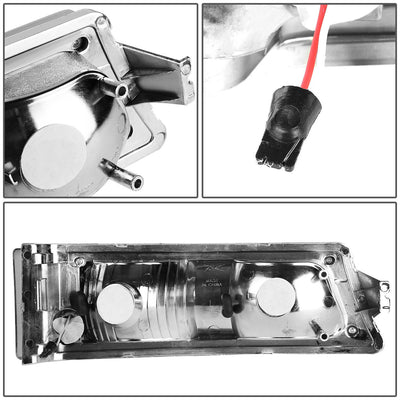 D-Motoring - Bumper Lights - LED DRL - Chrome Housing - Amber Corner - Plug-n-Play - Pair - Chevy Avalanche 1500 / 2500 / Silverado 1500 / 2500 / 3500 & HD Models - 5