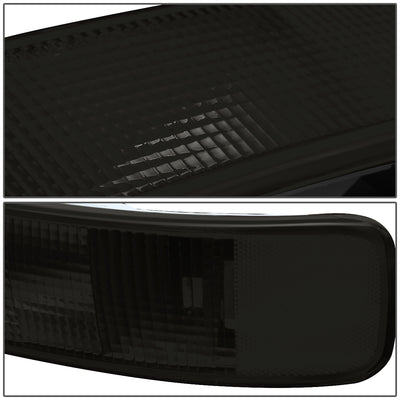 D-Motoring - Bumper Lights - Smoked Lens - Plug-n-Play - Pair - Chevy Express 1500 / 2500 / 3500 GMC Savana 1500 /  2500/  3500 - 3