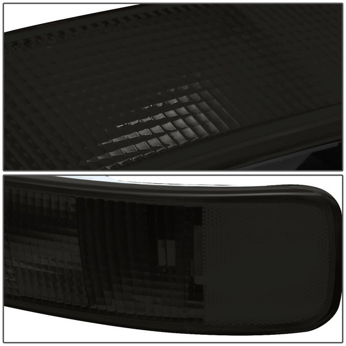 D-Motoring - Bumper Lights - Smoked Lens - Plug-n-Play - Pair - Chevy Express 1500 / 2500 / 3500 GMC Savana 1500 /  2500/  3500 - 3