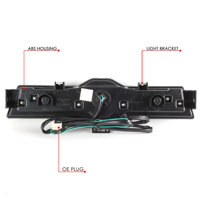D-Motoring - 13-18 Scion FRS 86Third Brake Lights - 3D LED Bar - Smoked Lens - Plug-n-Play - 6