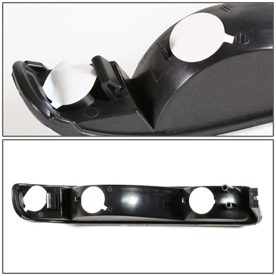 D-Motoring - Headlights - LED Halo Rings - Black Housing - Amber Corner - Projector - Plug-n-Play - Pair - GMC Sierra 1500(HD) / 2500(HD) / 3500(HD) / Sierra C3 / Yukon - 5