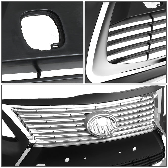 D-Motoring - 10-11 Toyota Camry Front Bumper - W Grille - Replacement - OEM Style - ABS - 4