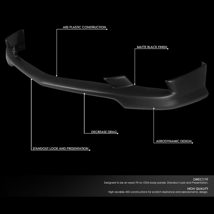 D-Motoring - 11-14 Dodge ChargerBumper Lip - OE Style - ABS - 2