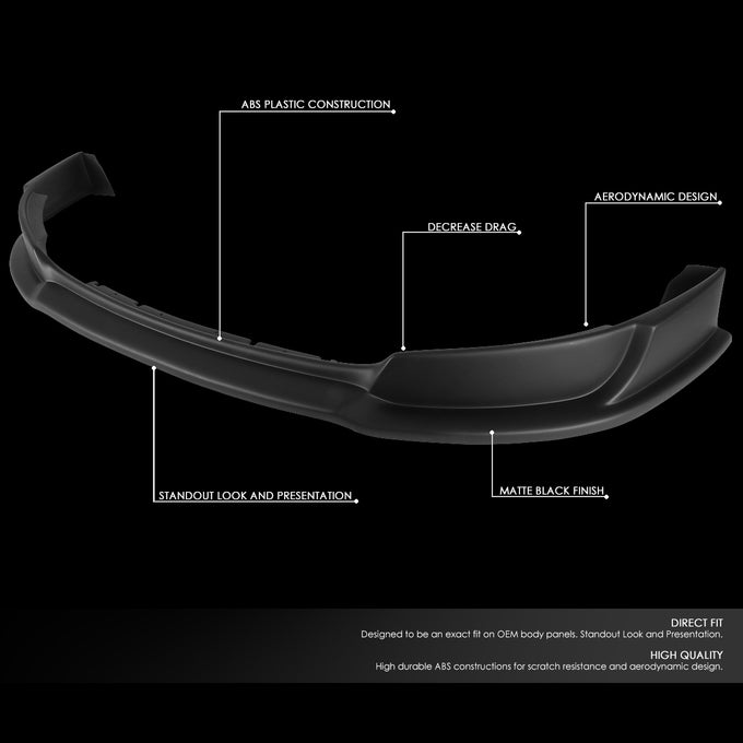 D-Motoring - 13-14 Ford Mustang GTBumper Lip - OE Style - ABS - 2