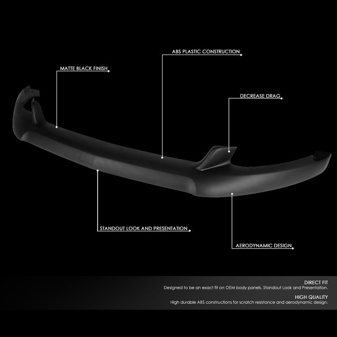 D-Motoring - 15-17 Ford MustangBumper Lip - OE Style - ABS - 2