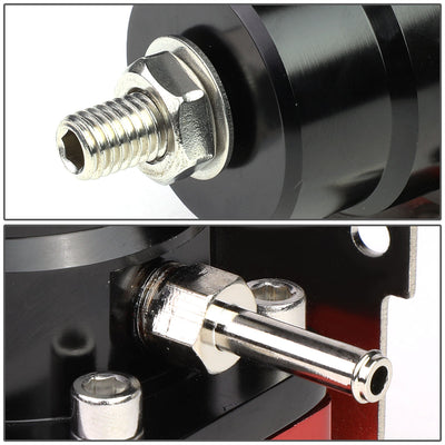 D-Motoring - Fuel Pressure Regulator - Adjustable from 0-100 PSI - Universal - 3