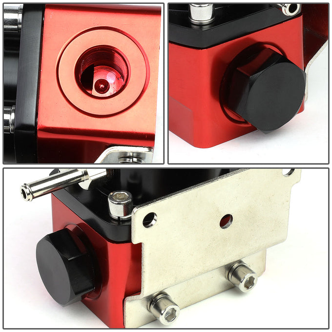 D-Motoring - Fuel Pressure Regulator - Adjustable from 0-100 PSI - Universal - 5
