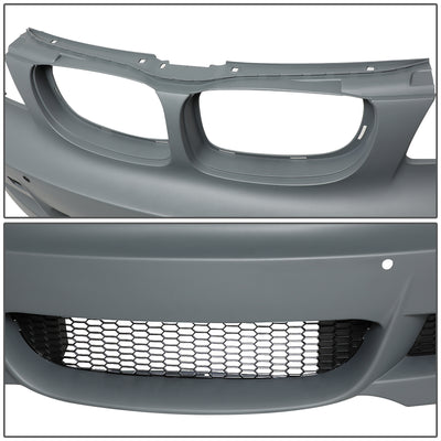D-Motoring - 08-13 BMW 125i 128i 135i Front Bumper - W/PDC - Replacement - OEM Style - ABS - 3