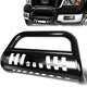 99-07 Ford F250 F350 F450 F550 Super Duty Bull Bar w/Skid Plate - Stainless Steel - Black