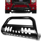 05-07 Ford F250 F350 F450 F550 Super Duty Bull Bar w/Skid Plate - Stainless Steel - Black