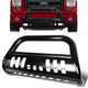 11-16 Ford Explorer Bull Bar w/Skid Plate - Stainless Steel - Black