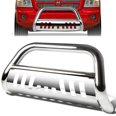 05-10 Dodge Dakota Bull Bar w/Skid Plate - Stainless Steel