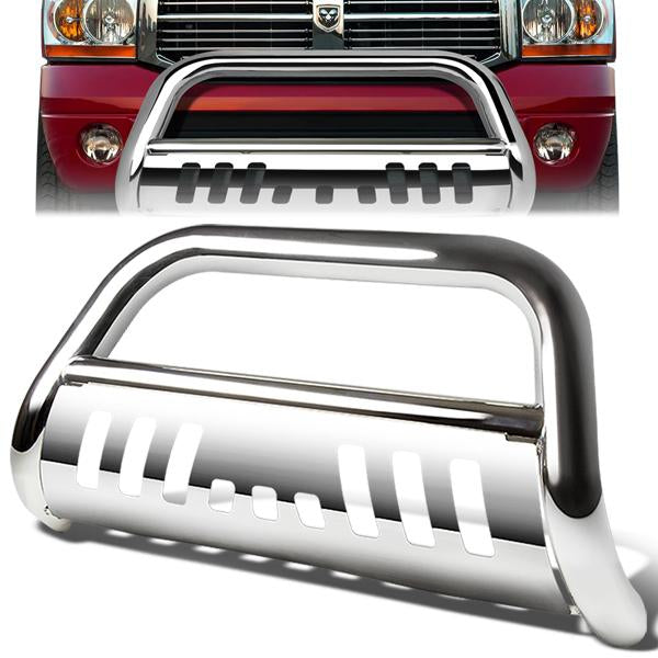 97-04 Dodge Dakota Durango Bull Bar w/Skid Plate - Stainless Steel