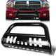 09-18 Dodge Ram 1500 Bull Bar w/Skid Plate - Stainless Steel - Black