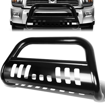 10-18 Dodge Ram 2500 3500 Bull Bar w/Skid Plate - Stainless Steel - Black
