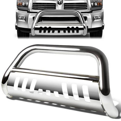 10-18 Dodge Ram 2500 3500 Bull Bar w/Skid Plate - Stainless Steel