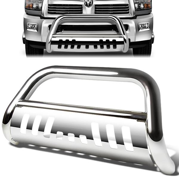 10-18 Dodge Ram 2500 3500 Bull Bar w/Skid Plate - Stainless Steel