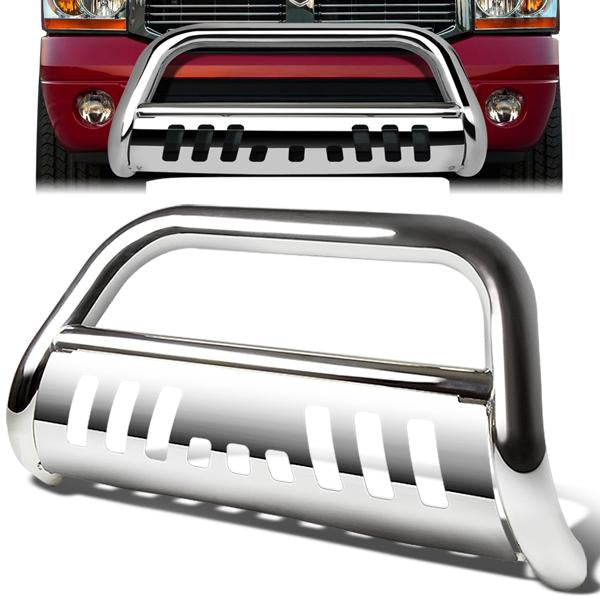 02-09 Dodge Ram 1500 2500 3500 Bull Bar w/Skid Plate - Stainless Steel