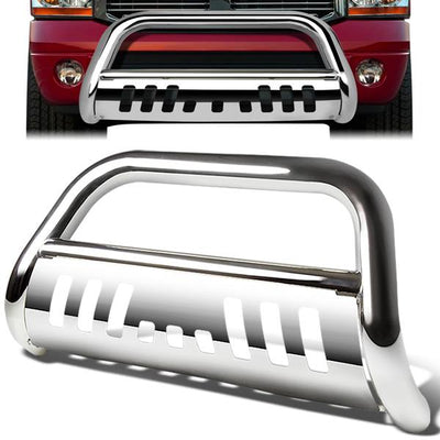 94-02 Dodge Ram 1500 2500 3500 Bull Bar w/Skid Plate - Stainless Steel