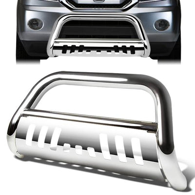09-15 Honda Pilot Bull Bar w/Skid Plate - Stainless Steel
