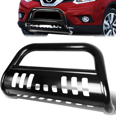 13-16 Nissan Pathfinder Bull Bar w/Skid Plate - Stainless Steel - Black