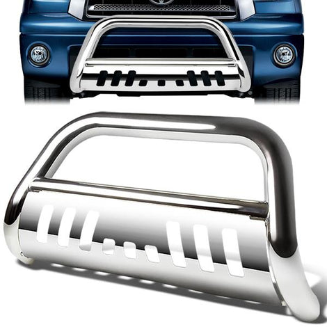 07-16 Toyota Tundra Sequioa Bull Bar w/Skid Plate - Stainless Steel