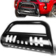 10-16 Toyota 4Runner Bull Bar w/Skid Plate - Stainless Steel - Black