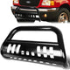 98-11 Ford Ranger Bull Bar w/Skid Plate - Stainless Steel - Black