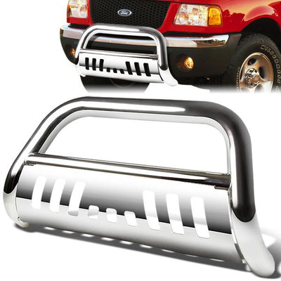 98-11 Ford Ranger Bull Bar w/Skid Plate - Stainless Steel
