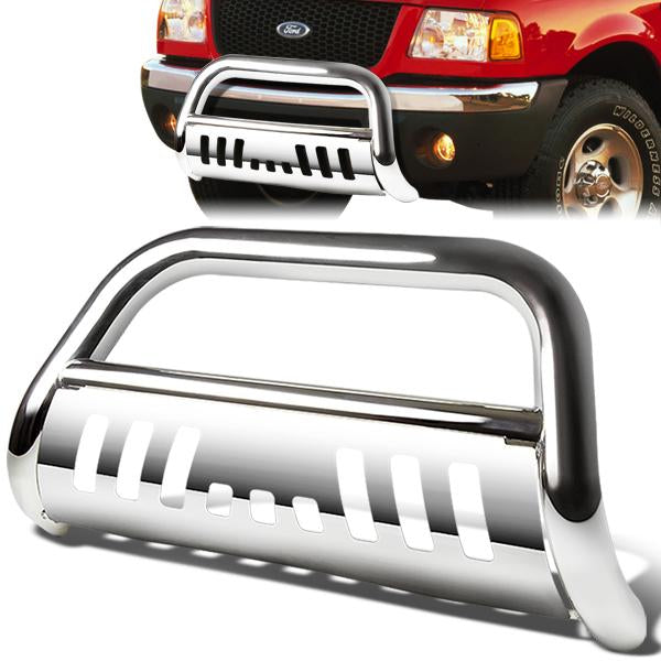 98-11 Ford Ranger Bull Bar w/Skid Plate - Stainless Steel