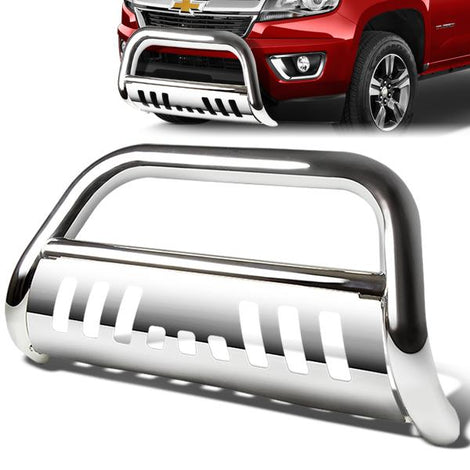 15-17 Chevy Colorado GMC Canyon Bull Bar w/Skid Plate - Stainless Steel