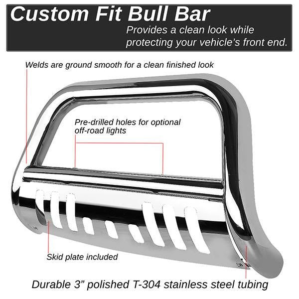 2019 Ram Truck 1500 Bull Bar - 3 in.  - Stainless Steel - BURB-042-SS - 8
