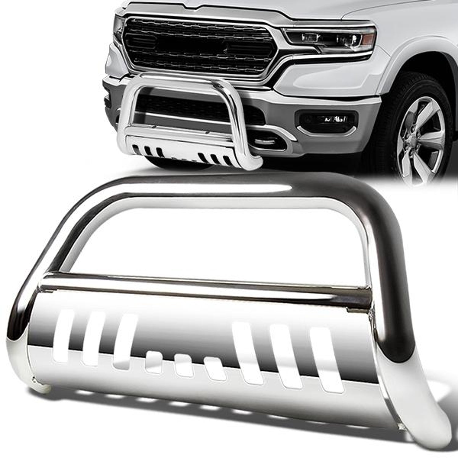2019 Ram Truck 1500 Bull Bar - 3 in.  - Stainless Steel - BURB-042-SS - 1