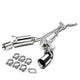 D-Motoring - Cat Back Exhaust System - W/ 4.5 Dual Rolled Muffler Tips - Stainless Steel - 09-16 370Z Z34 - 1