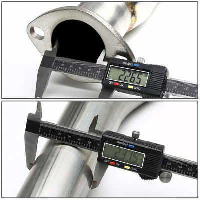 D-Motoring - Cat Back Exhaust System - W/ 4 Rolled Muffler Tip - Stainless Steel - 94-01 Integra GS/RS/LS - 6