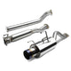 D-Motoring - Cat Back Exhaust System - W/ 4 Burnt Muffler Tip - Stainless Steel - 02-06 Acura RSX DC5 Type-S K20A2 - 1