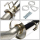 D-Motoring - Cat Back Exhaust System - W/ 4 Rolled Muffler Tip - Stainless Steel - 02-06 RSX DC5 Type-S K20A2 - 3