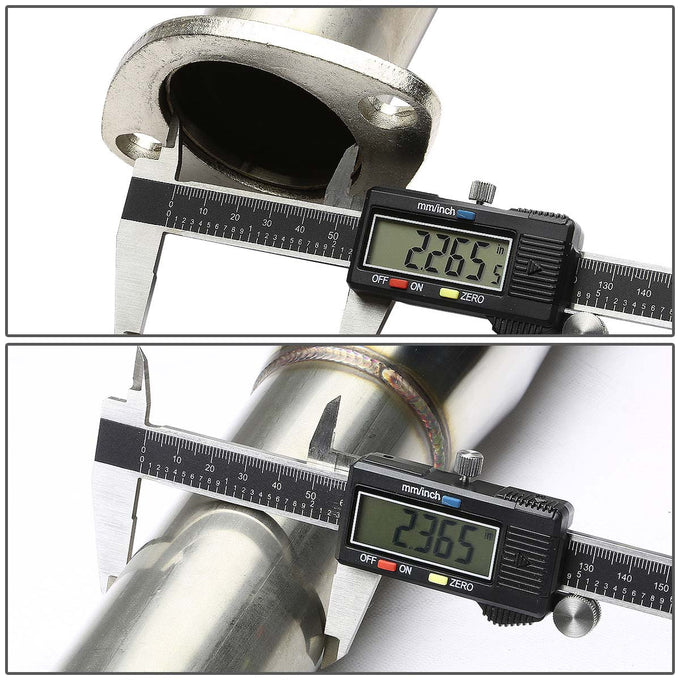 D-Motoring - Cat Back Exhaust System - W/ 4 Rolled Muffler Tip - Stainless Steel - 02-06 RSX DC5 Type-S K20A2 - 5