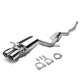 D-Motoring - Cat Back Exhaust System - W/ 3 Dual Diagonal Muffler Tips - Stainless Steel - 97-01 Audi A4 Quattro 1.8T Awd - 1