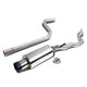 D-Motoring - Cat Back Exhaust System - W/ 4 Burnt Muffler Tip - Stainless Steel - 95-05 Chevy Cavalier LS/RS 2.2 L61 - 1