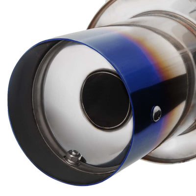 D-Motoring - Cat Back Exhaust System - W/ 4 Burnt Muffler Tip - Stainless Steel - 95-05 Chevy Cavalier LS/RS 2.2 L61 - 4