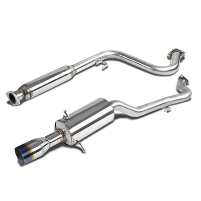 D-Motoring - Cat Back Exhaust System - W/ 3.5 Burnt Muffler Tip - Stainless Steel - 05-07 Chevy Cobalt LS/LT/LTZ/-09 G5 Gt 2.2 - 1