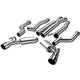 D-Motoring - Cat Back Exhaust System - W/ 4 Dual Muffler Tips - Stainless Steel - 10-15 Camaro SS/ZL1 6.2L V8 - 1