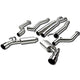 D-Motoring - Cat Back Exhaust System - W/ 4 Dual Muffler Tips - Stainless Steel - 10-15 Camaro SS/ZL1 6.2L V8 - 1