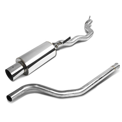 D-Motoring - Cat Back Exhaust System - W/ 4 Muffler Tip - Stainless Steel - 95-05 Chevy Cavalier LS/RS 2.2 L61 - 1