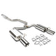 D-Motoring - Cat Back Exhaust System - W/ 4 Dual Diagonal Muffler Tips - Aluminized Steel - 00-05 Cheyv Monte Carlo 3.8L - 1