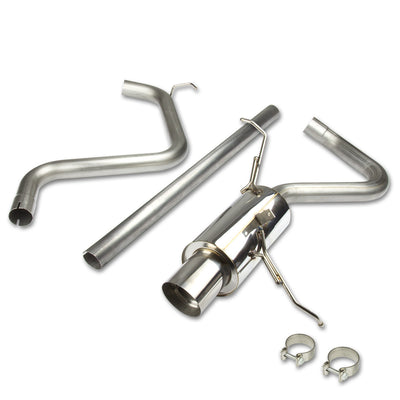 D-Motoring - Cat Back Exhaust System - W/ 4 Muffler Tip - Stainless Steel - 99-06 PT Cruiser 2.4 - 1